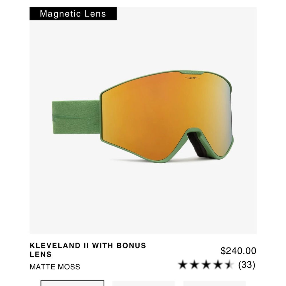 Brand new electric snow goggles for skiing snowboarding all winter activities